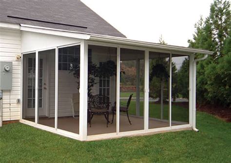 The Patio Mate screen room by Kay Home Products will provide shade and shelter from the mosquito. Always easy to assemble, this is a low cost option to gain that extra outdoor living space. Our do it yourself sunrooms have strong, maintenance free frames and vinyl tops. Most screened patio enclosures are designed for 3 season use and are the ...